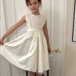 Elegant White Kids Dress